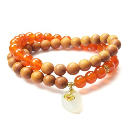 Serene Wisdom Double-Wrap Bracelet（Wood，Earth）